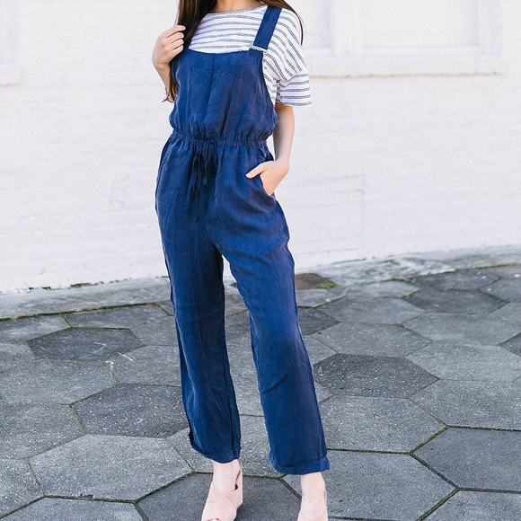 “Wild Honey” Jumpsuit- Navy - Picture 5 of 6